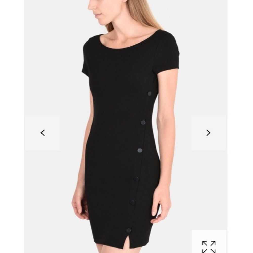 Armani Exchange Side Button Bodycon Dress